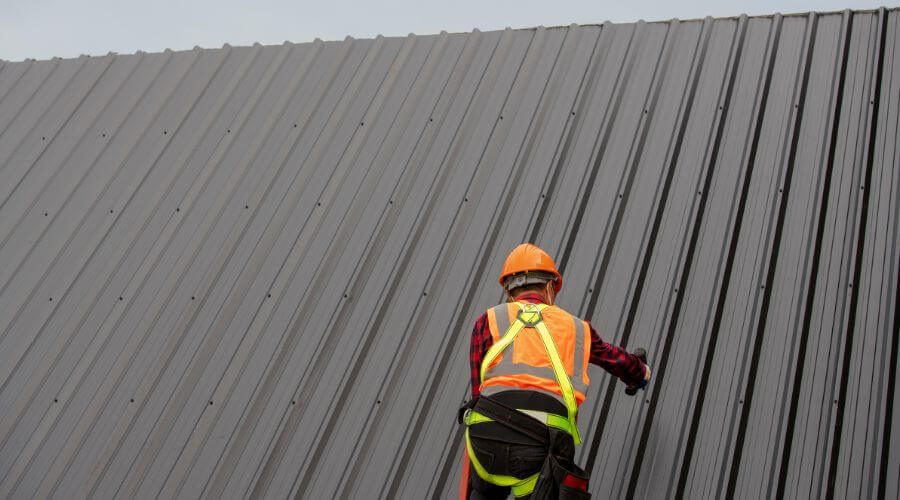 Professional metal roof installation services in White, SD